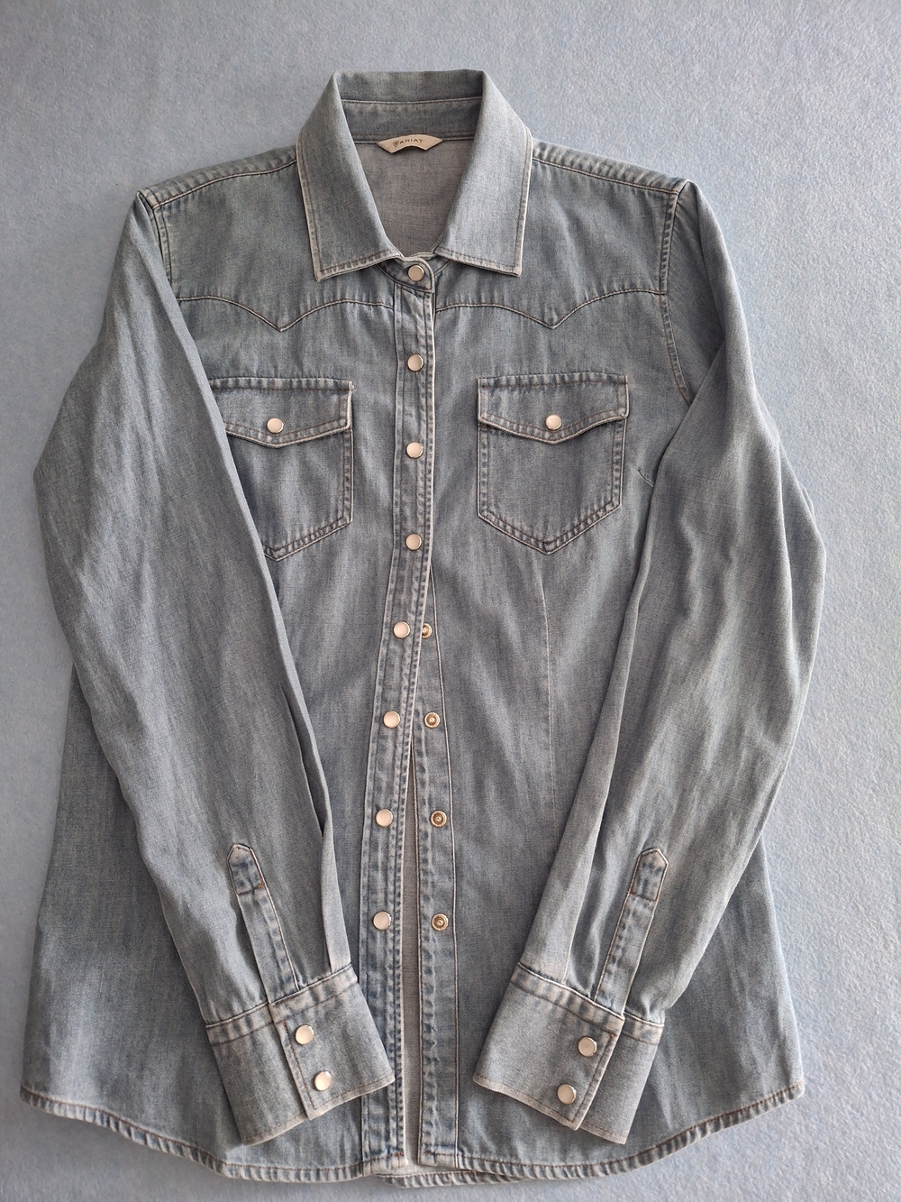 Ariat Women's Light Blue Denim Button-Down Western Shirt